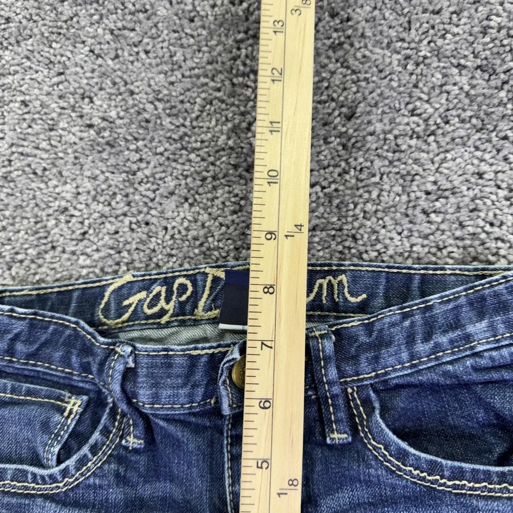 Gap Jeans Kids 10 Slim Blue Denim Crop Pockets Spring Casual Play
